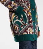 Etro Jacquard wool-blend cardigan