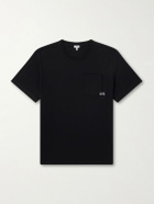 LOEWE - Anagram-Embroidered Cotton-Jersey T-Shirt - Black