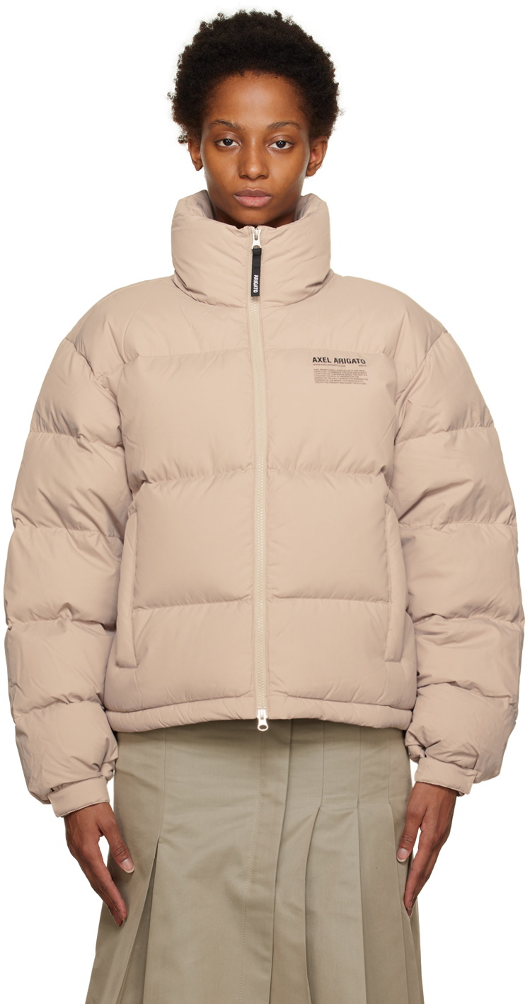 Beige Observer Down Jacket by Axel Arigato on Sale