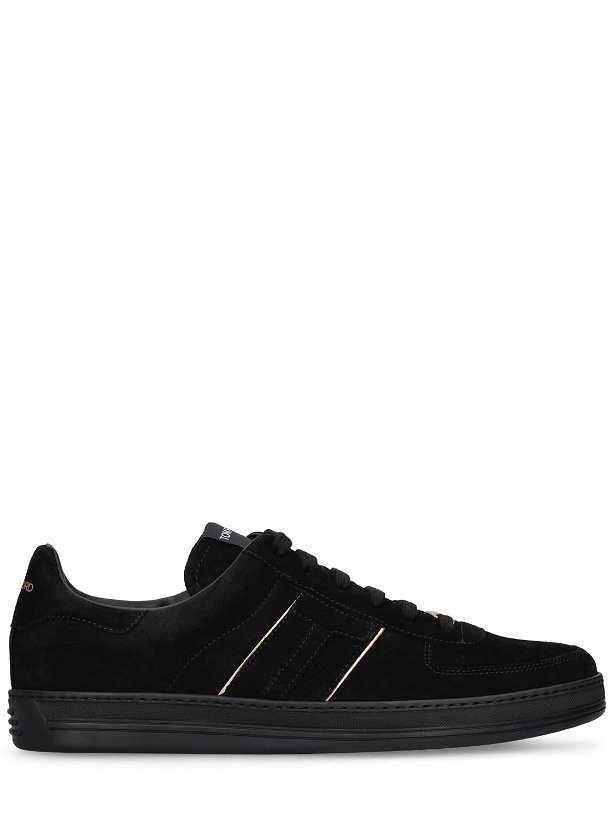 Photo: TOM FORD - Suede & Leather Low Top Sneakers