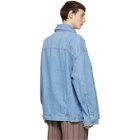 Acne Studios Blue Bla Konst Denim Oversized Jacket