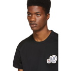 Moncler Black Embroidered Logo T-Shirt