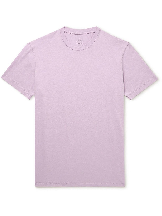 Photo: Altea - Lewis Stretch-Cotton Jersey T-Shirt - Purple
