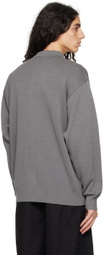 F-LAGSTUF-F Gray Argyle Cardigan