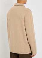 Lardini Melange Wool Overshirt Beige