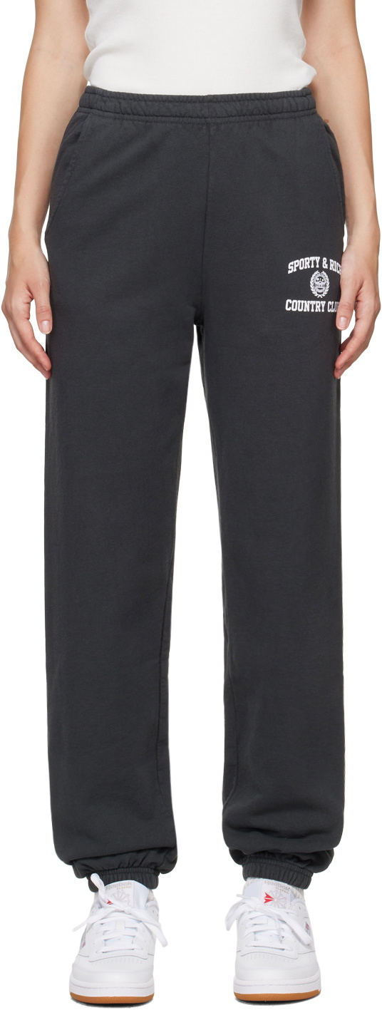 Sporty & Rich Women's Track Pant in Merlot/White Sporty & Rich