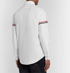 Thom Browne - Slim-Fit Button-Down Collar Grosgrain-Trimmed Cotton Oxford Shirt - White