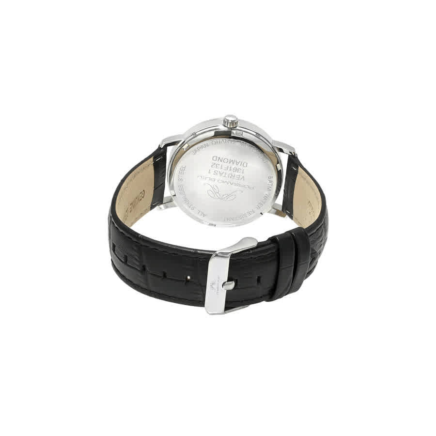 Porsamo Bleu Veritas 1 Quartz Black Dial Mens Watch 1361FVEL