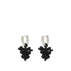 Simone Rocha Women's Frond Hoop Earrings in Jet 