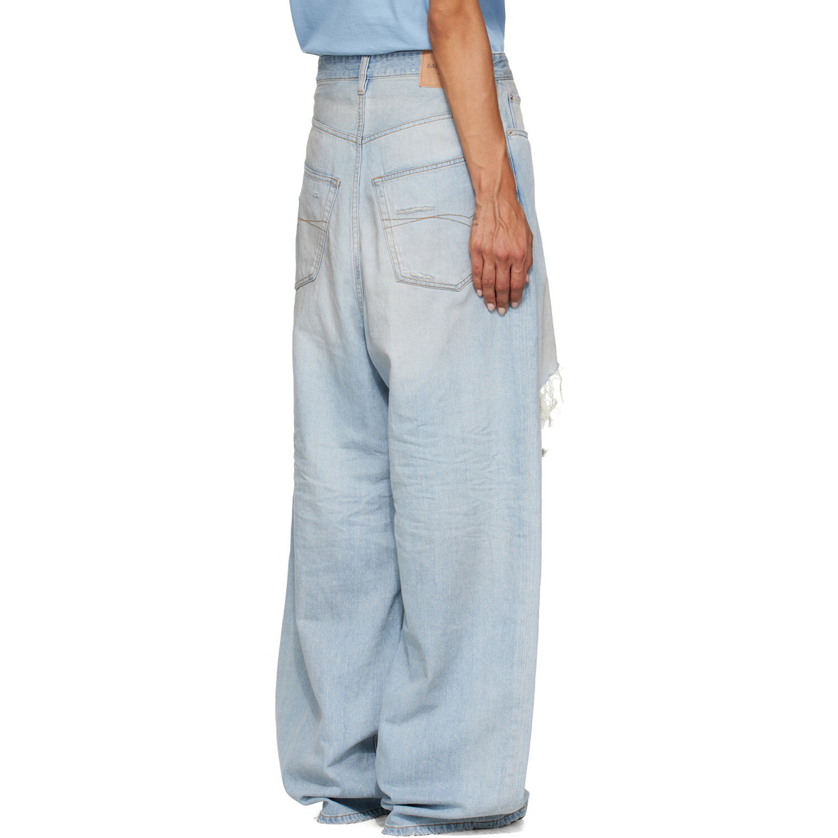 Balenciaga Blue Baggy Jeans