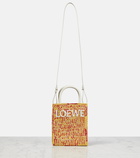 Loewe Standard A4 raffia tote bag