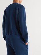 Les Tien - Garment-Dyed Cotton-Jersey Sweatshirt - Blue