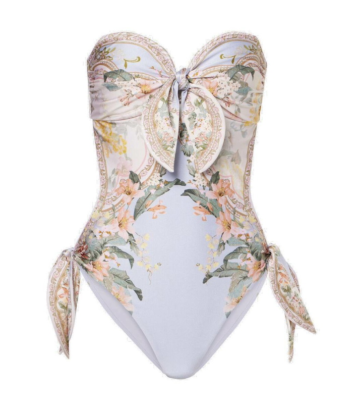 Photo: Zimmermann Wylie Scarf Tie floral swimsuit