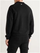 Schiesser - Karl Cotton-Jersey Half-Zip Sweatshirt - Black