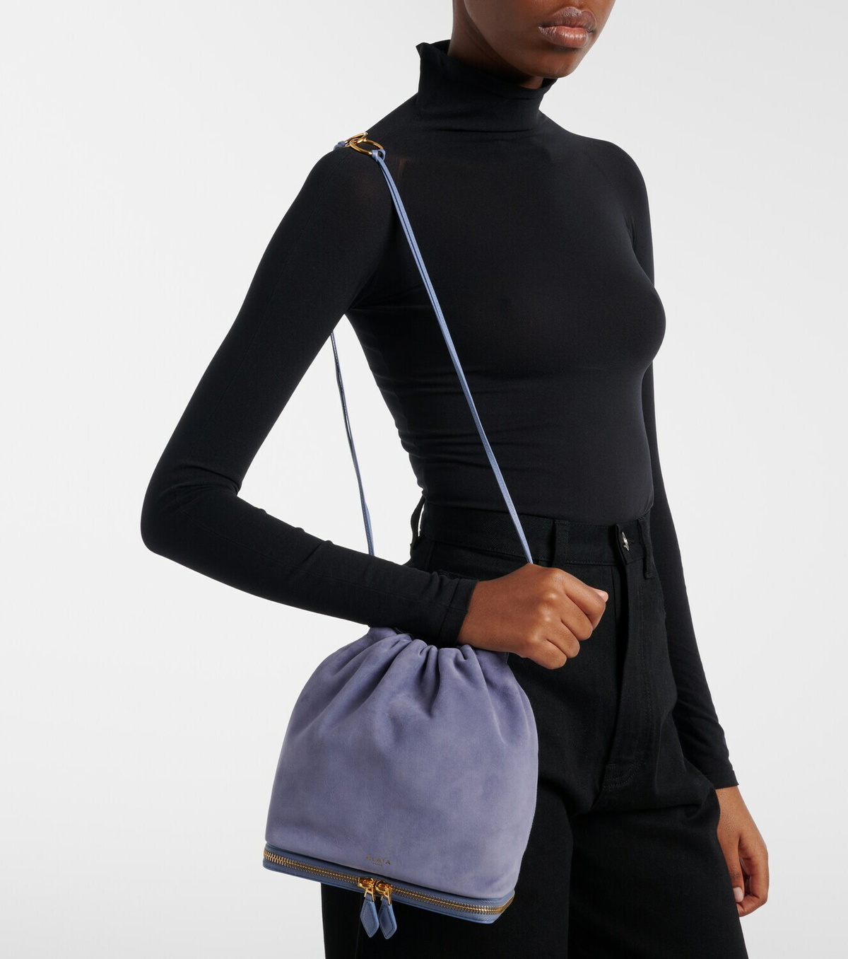Alaïa Le Pochon suede bucket bag