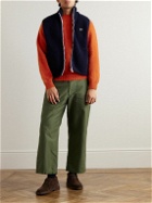 Drake's - Brushed Shetland Wool Sweater - Orange