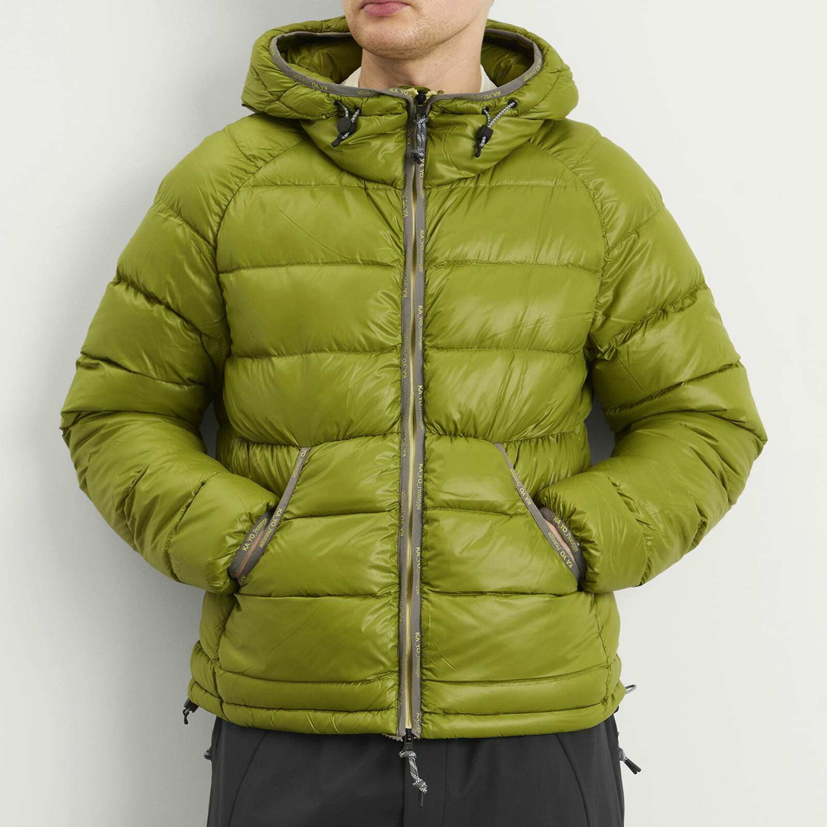 KA_YO_Prototype Men's Lightweight Down Jacket in Surplus Green