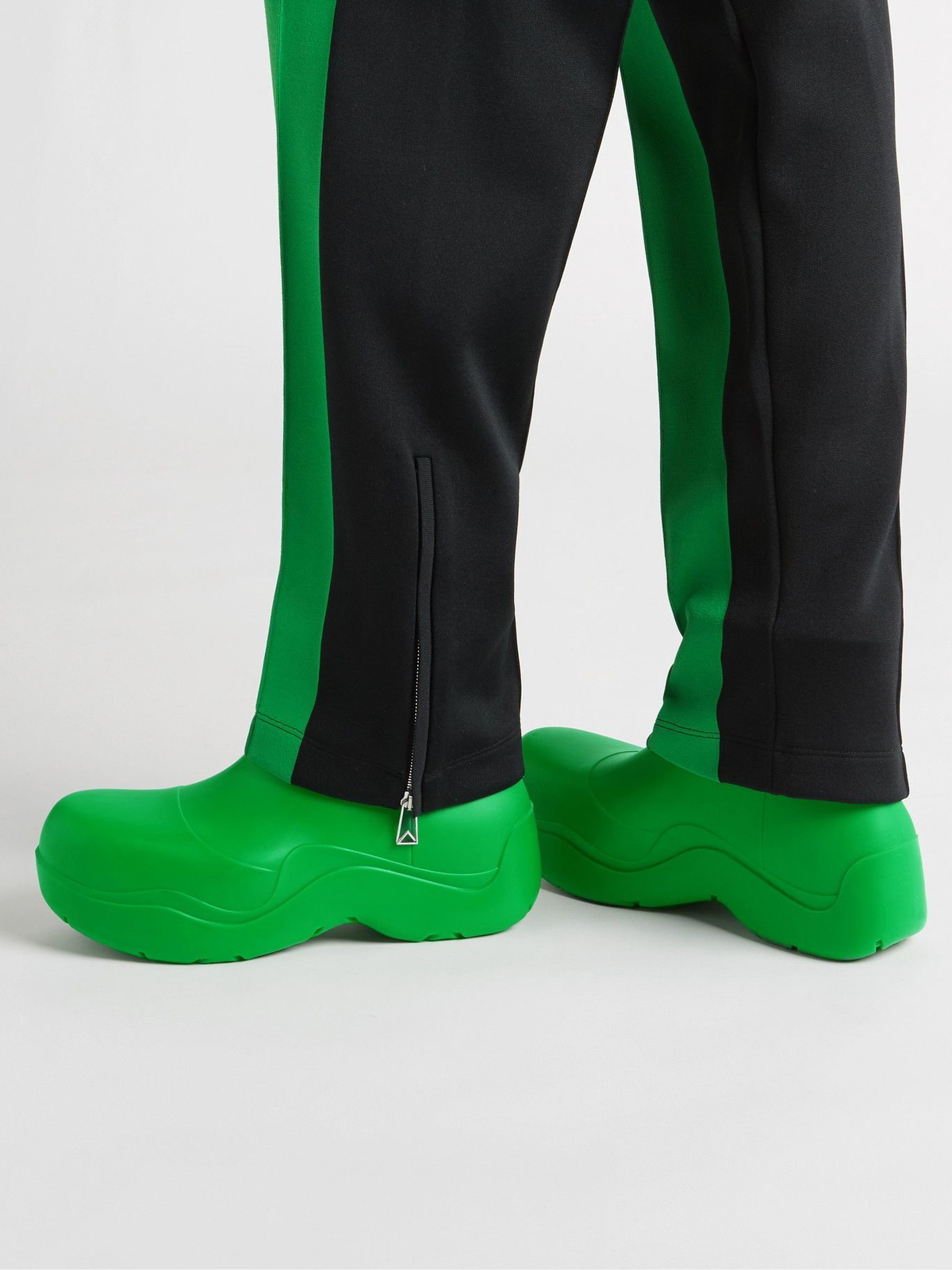 BOTTEGA VENETA - Puddle Rubber Boots - Green Bottega Veneta