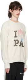 Palm Angels Off-White 'I Love PA' Sweater