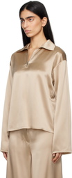 Nanushka Beige Mencia Blouse
