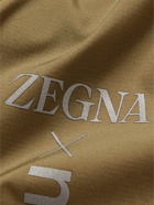 Zegna - norda Straight-Leg Logo-Print Ripstop Shorts - Green