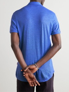 Orlebar Brown - Sebastian Linen Polo Shirt - Blue