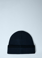 Stone Island Logo Motif Beanie Hat