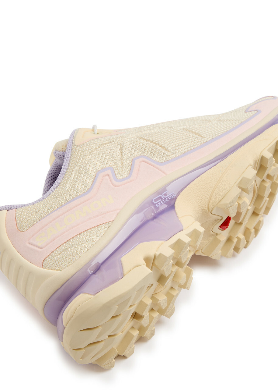 Salomon XT-Slate Panelled Mesh Sneakers Cream
