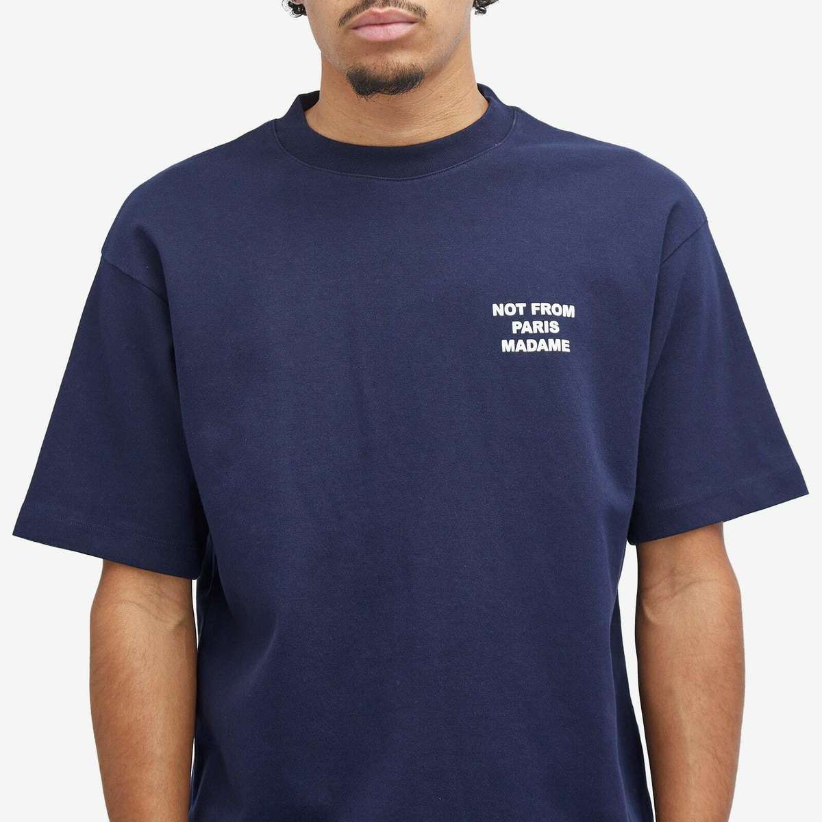 Drôle de Monsieur Men's Not From Paris Madame T-Shirt in Navy