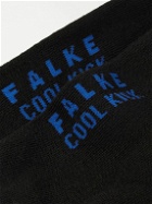 Falke - Three-Pack Cool Kick Stretch-Knit No-Show Socks - Black