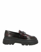 Hogan Womens Loafers Burgundy