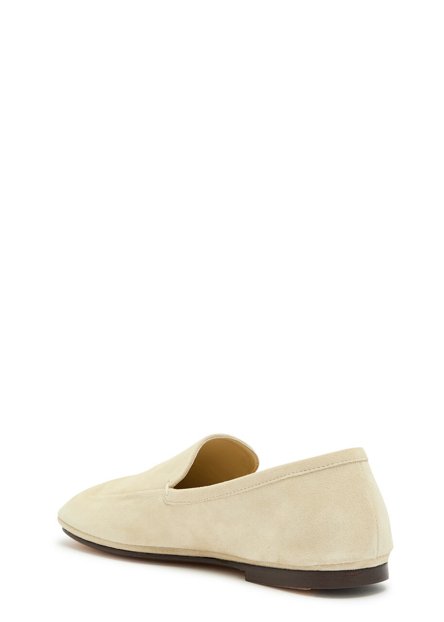 Lemaire Suede Loafers White