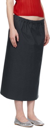 SC103 Navy Uniform Midi Skirt