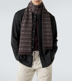 Eleventy Fair Isle intarsia cashmere scarf