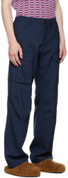 Marni Navy Five-Pocket Cargo Pants