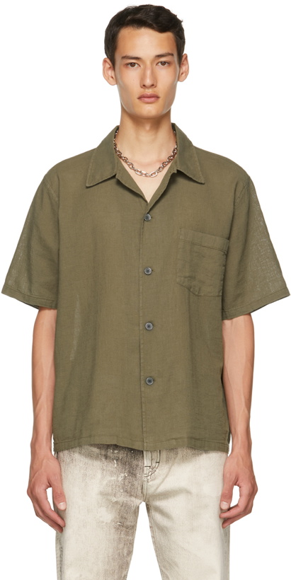 Photo: Our Legacy Khaki Box Short Sleeve Shirt