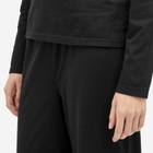 DONNI. Women's Jeresey Bow Simple Trousers in Jet