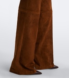 Stouls Lizzy suede bootcut pants
