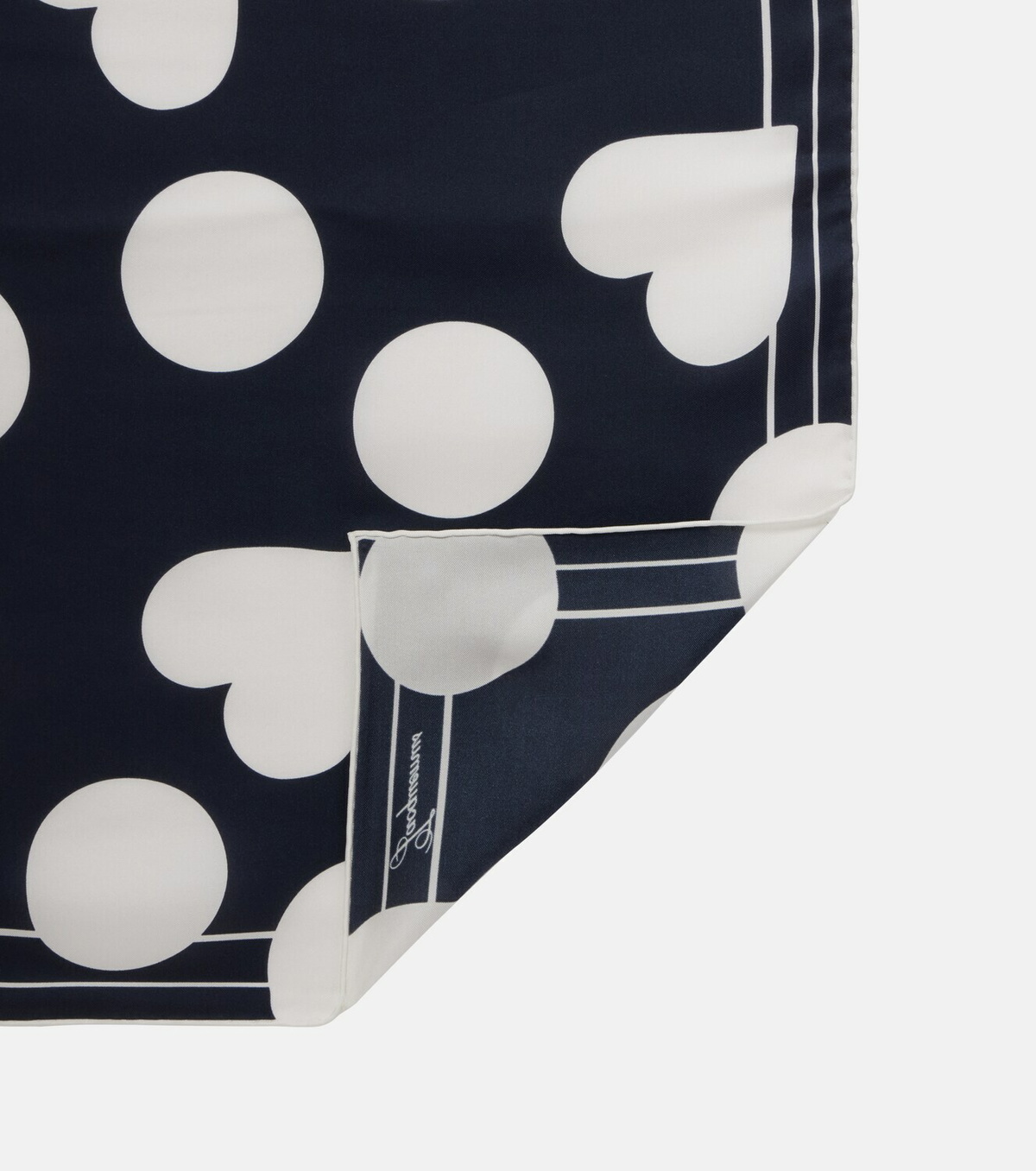 Jacquemus Cœur printed silk scarf