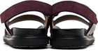 Marni Brown & Burgundy Fussbett Sandals