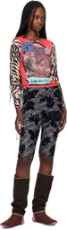 Chopova Lowena Multicolor 'Cutty Sark Cats' Fitted Jersey T-shirt