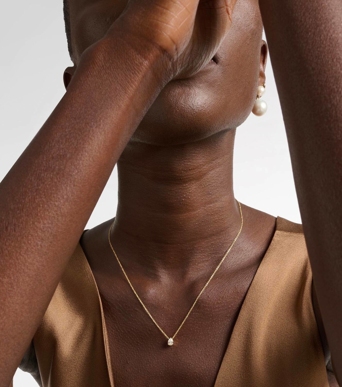 Sophie Bille Brahe Sky Simple 18kt gold necklace with diamond