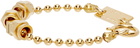 IN GOLD WE TRUST PARIS SSENSE Exclusive Gold 'AI' Bracelet