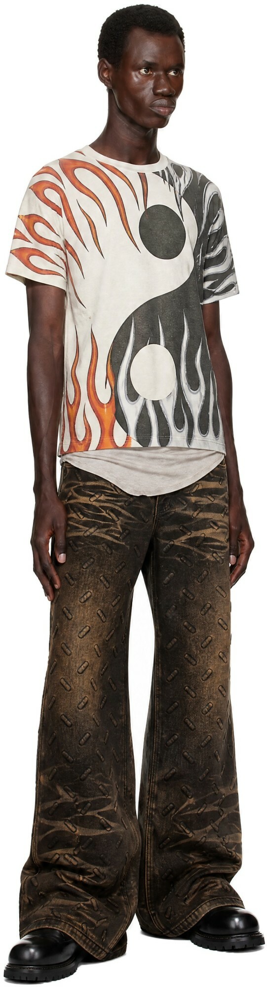 Who Decides War Black Thread Plate Jeans