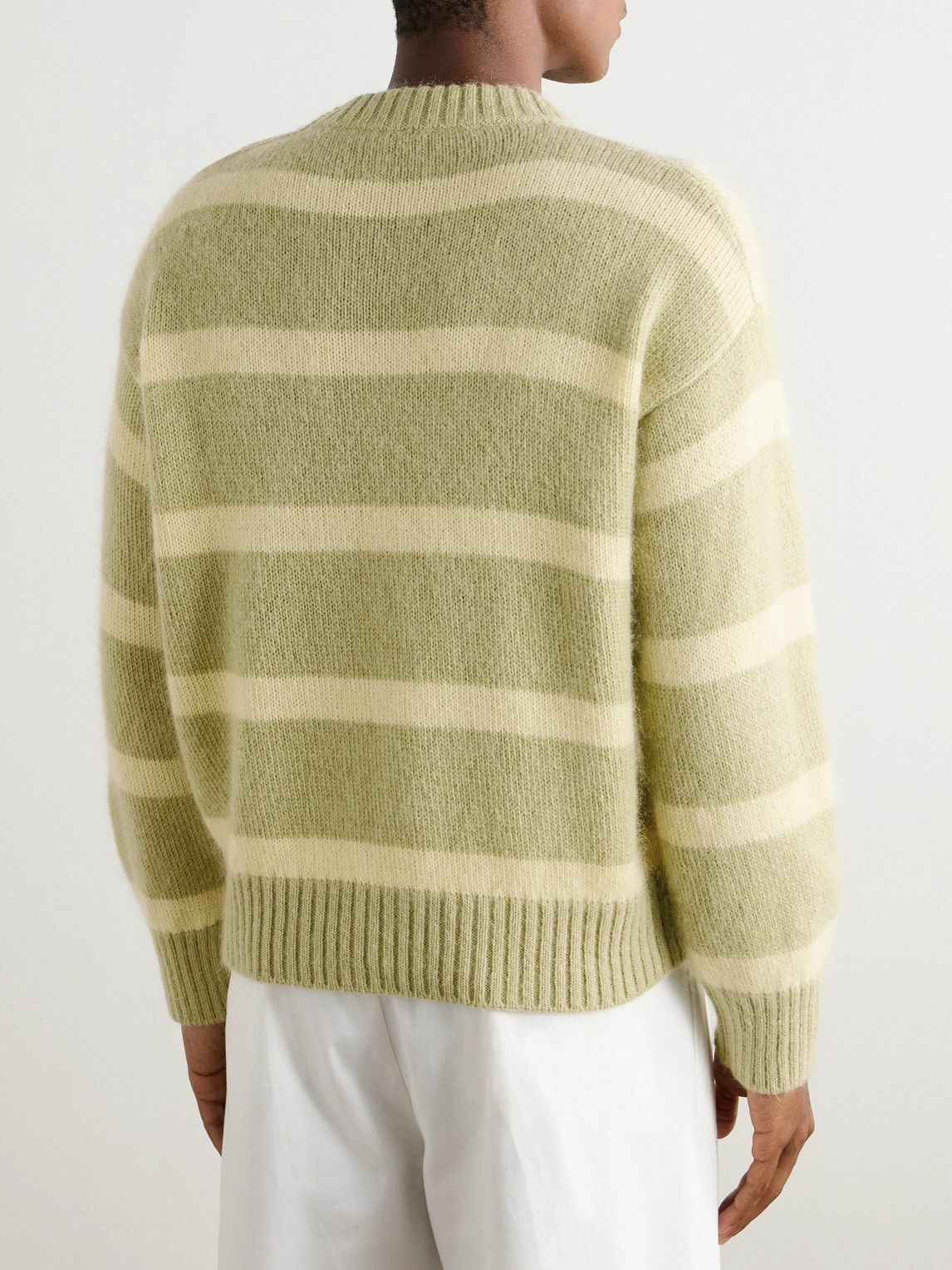 Federico Curradi - Striped Wool-Blend Sweater - Green