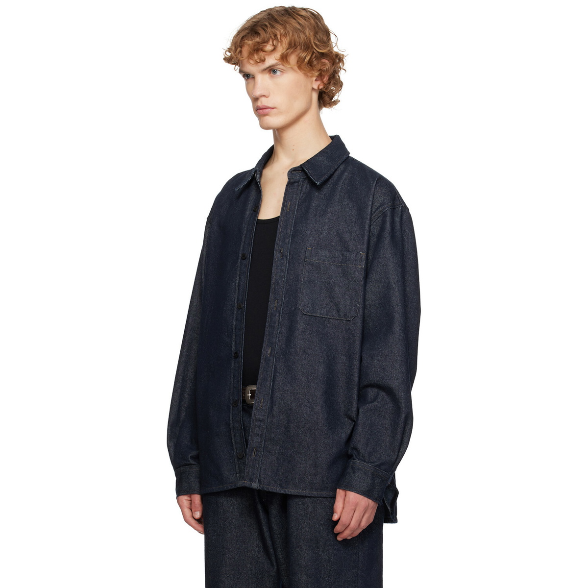 LE17SEPTEMBRE Blue Denim Overshirt