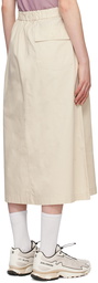 Snow Peak Off-White Takibi Maxi Skirt