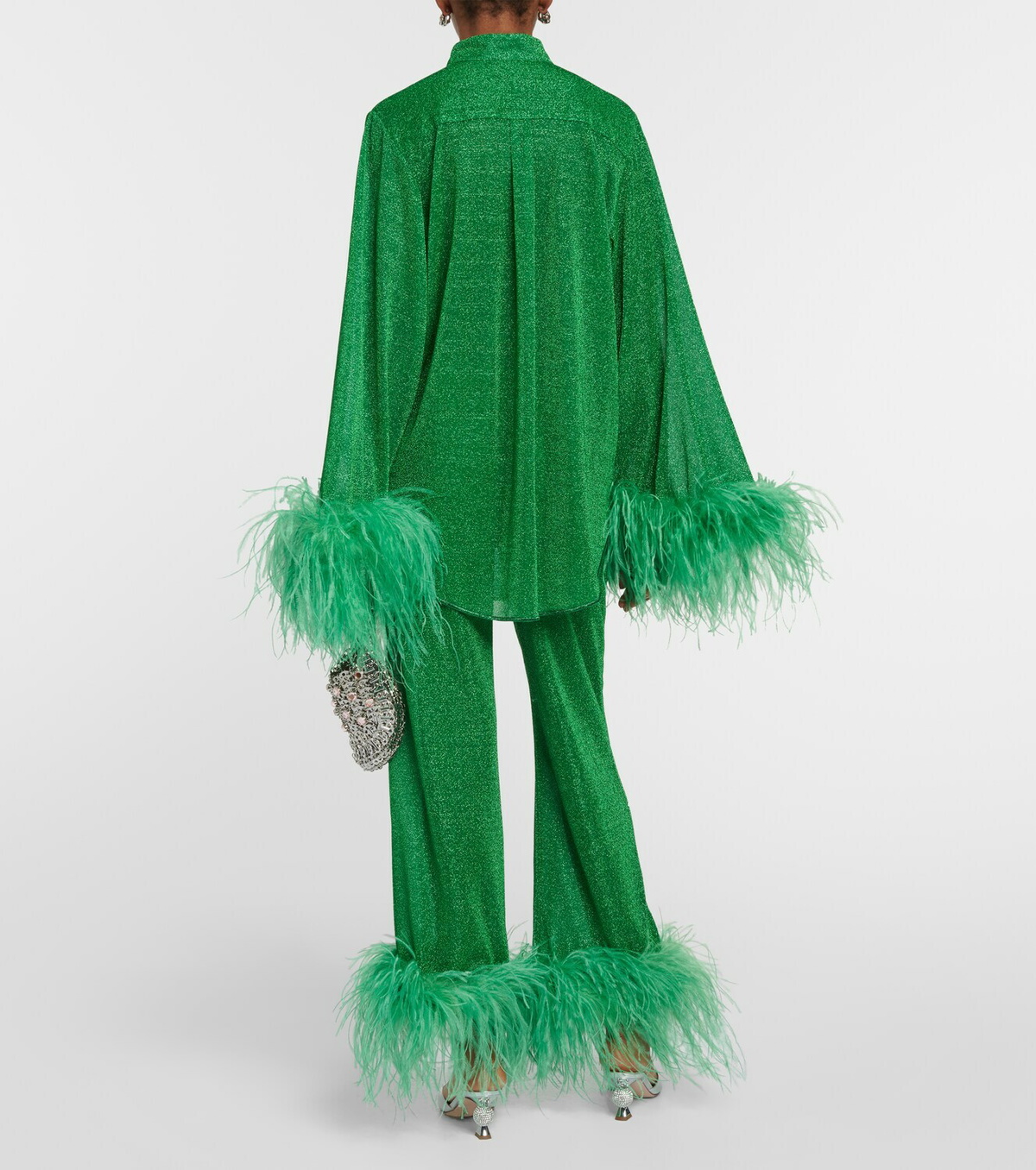 Oséree Lumière Plumage long shirt