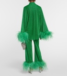 Oséree Lumière Plumage long shirt