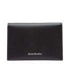 Acne Studios Men's Flap Patterned Card Holder in Black